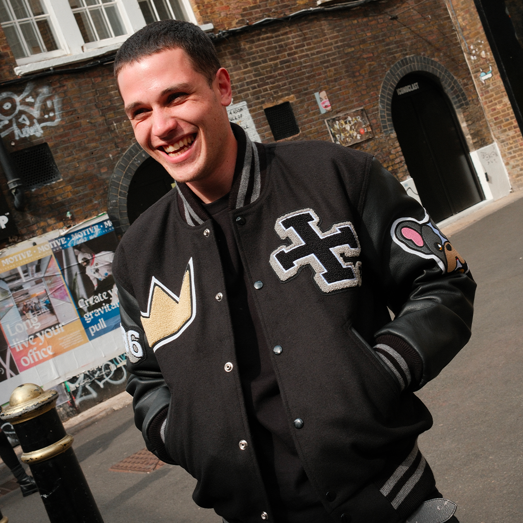 Black Rizla Rizla Black Stealth Varsity Jacket – RIZLA