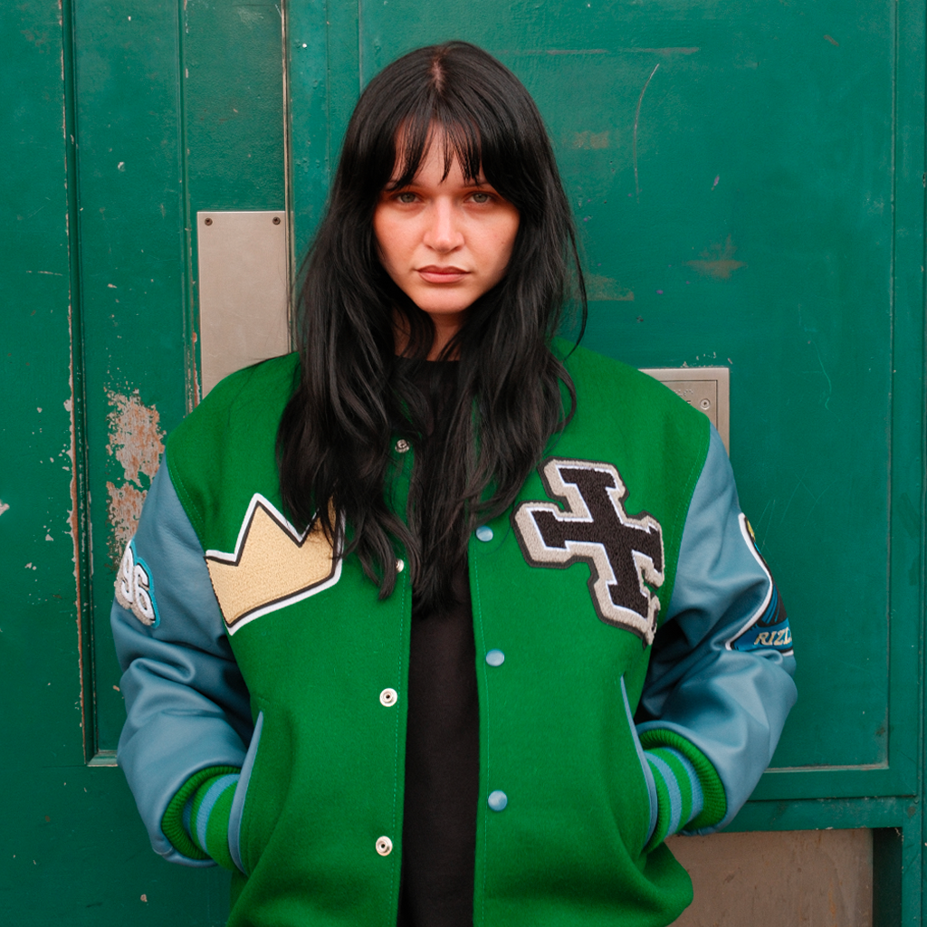 Rizla Kelly Green Varsity Jacket