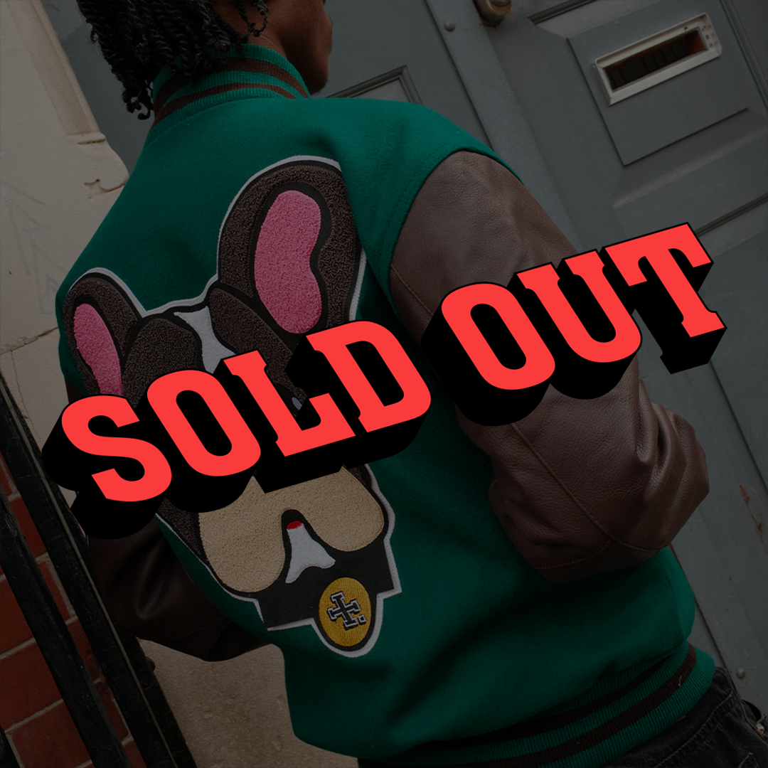 Rizla Teal and Brown Varsity Jacket