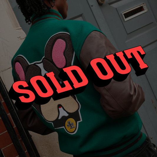Rizla Teal and Brown Varsity Jacket